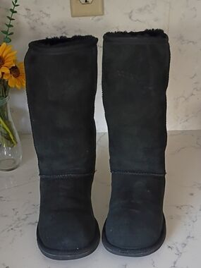 UGG Black Classic Tall Suede Winter Boots  Women's